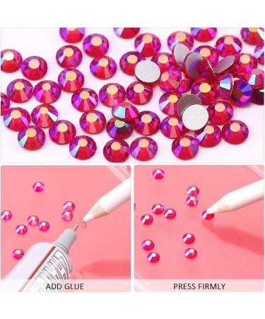 Yhmq 2160pcs Rhinestones & Nail Crystals - SS20 Light Siam AB (4.6mm & 4.8mm) for Stunning Nail Art - Buy Online on SooperMarket.com