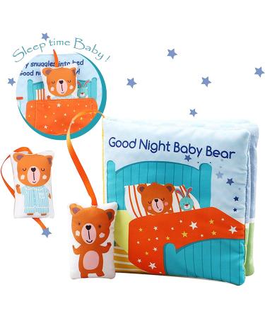 Goodnight Teddy Soft Baby Book - Interactive Developmental Cloth Toy for Boys and Girls | Machine Washable Soft Fabric | Perfect Gift Box for Infants and Toddlers - Buy Online on SooperMarket.com