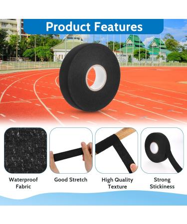 Simarro Non-Slip Ice Hockey Tape - 25m Self-Adhesive Handle Grip for Hockey Tennis Golf & Badminton Rackets - Durable Black Sports Handle Band - Buy Online on SooperMarket.com