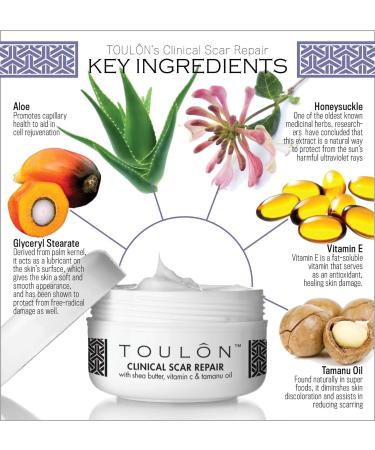 Scar Removal Cream with Shea Butter, Vitamin C & E, and Tamanu Oil - For Old & New Scars - Buy Online on SooperMarket.com