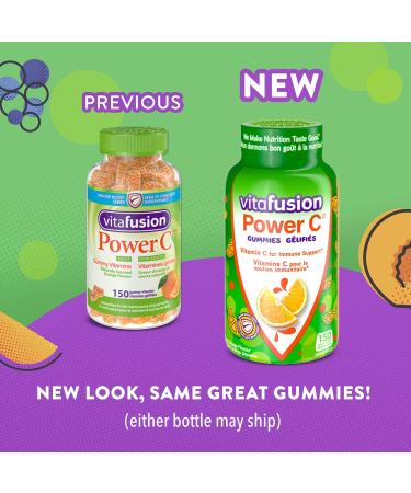 Vitafusion Power C Adult Vitamin Gummies Antioxidants1 Immune function2 150 Count (1.5-month supply) Packaging may vary. - Buy Online on SooperMarket.com