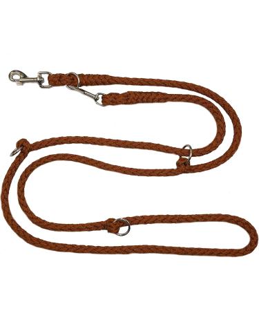 Buy Adjustable Dog Linen for Large Dogs up to 80kg | Double-Line Jumbo Exercise Guide - 3.50m Brown | 17 Fabrics Available - Durable & Stable - Buy Online on SooperMarket.com