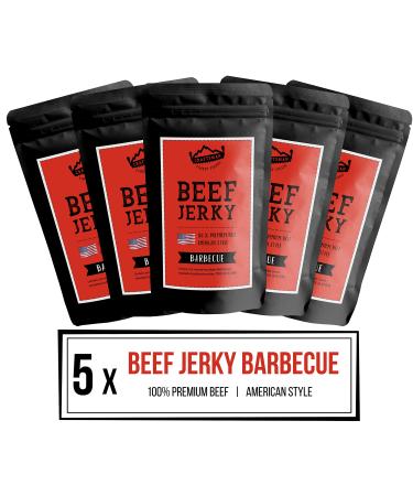 Craftsman Beef Jery Barbecue 250g (5 x 50g) |Dry meat from Germany - Bavaria |American Jery Beef Set |100% beef |BBQ |Premium beef |Meat Snack Made in Germany