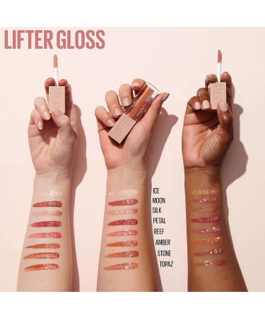 Maybelline New York Lifter Gloss - Hyaluronic Acid Lip Gloss for Full-Looking Lips Color No. 008 Stone (Brown) 5.4 ml - Moisturizing Formula - Buy Online on SooperMarket.com