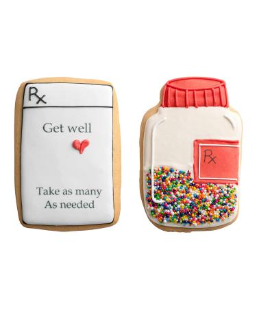 CustomCookies Gourmet Get Well Cookie Gift Basket | Treat Someone Special - Buy Online on SooperMarket.com