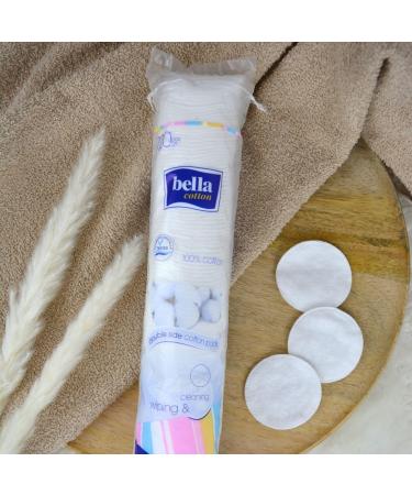 Bella Cotton Duo Round Cotton Pads - Pack of 5 (600 Pieces) | Premium Quality for Makeup Removal & Skincare - International Shipping Available - Buy Online on SooperMarket.com
