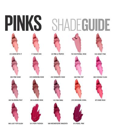 Maybelline New York Color Sensational Pink Lipstick - Satin Finish in Sugar Chic | 1 Count - Buy Online on SooperMarket.com