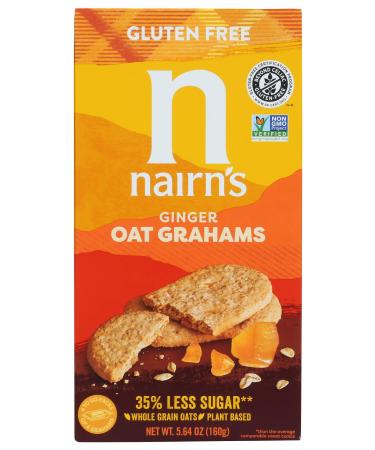 Nairn's Gluten Free Stem Ginger Oat grahams, 5.64oz 5.64 Ounce (Pack of 1) Stem Ginger Grahams