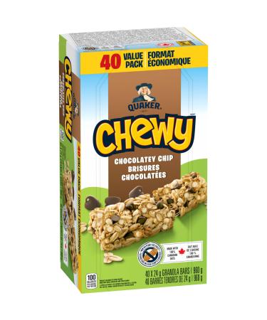 Quaker Chewy Granola Bars - Chocolatey Chip 40 Bars 960 g