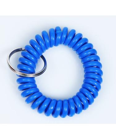 Spiral Bracelet - Rainbow Colors - Wrist Coil (blue)