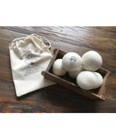 Ukiyo 6 XXL Dryer Balls | 100% New Zealand Sheeps Wool | Mulesing-Free Natural Fabric Softener - Buy Online on SooperMarket.com