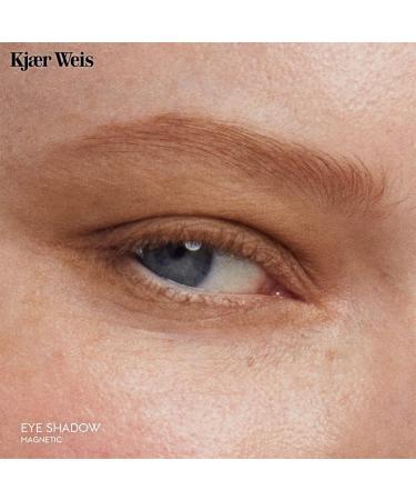 Kjaer Weis Powder Eye Shadow | Highly Pigmented Blue Eyeshadow | Organic & Cruelty-Free | Long-Lasting Blendable Clean Makeup - Buy Online on SooperMarket.com