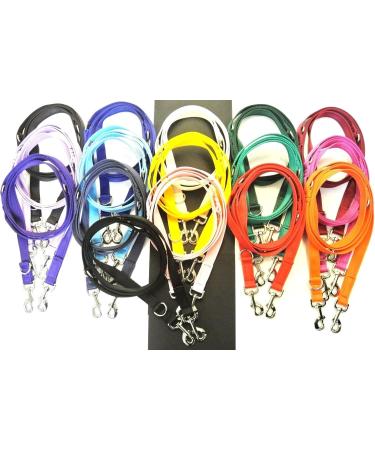 25mm Police Style Dog Training Leads Obedience Control Recall Leash Multi-Functional Double Ended (8ft (2.4m) Cerise) 8ft (2.4m) Long Cerise - Buy Online on SooperMarket.com