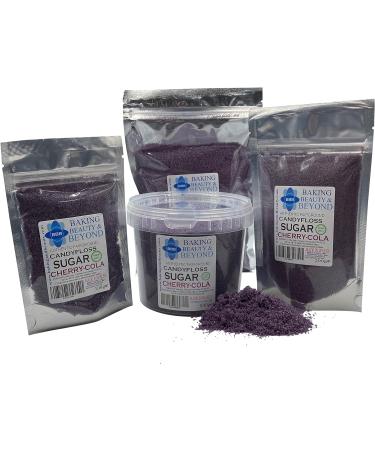 Baking Beauty and Beyond Premium Floss Sugar for Cotton Candy - Cotton Candy Flossing Sugar with Natural Ingredients Perfect for Every Occasion Bulk Floss Sugar 200g - Cherry-Cola Flavour Cherry Cola - Buy Online on SooperMarket.com