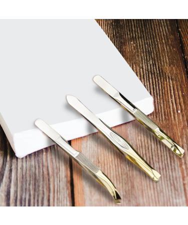 Xumann 3pc Professional Eyebrow Tweezers Set for Women - Slanted Tweezer for Facial Hair Removal - Buy Online on SooperMarket.com