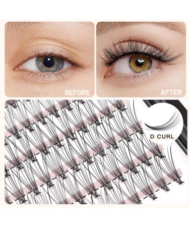 Bodermincer 240 Bundles D Curl 10D 0.1mm Individual Eyelash Extensions - Natural Cluster Lashes (8mm) for International Shipping - Buy Online on SooperMarket.com