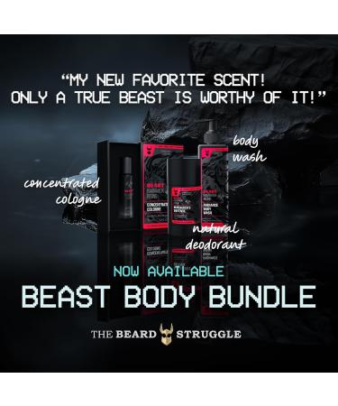 The Beard Struggle Beast Body Bundle: Men's Body Wash Deodorant & Cologne - Eddie Hall The Beast Line Ragnarok Rising Special Edition - Premium Body Wash Men Men Deodorant & Roll on Cologne for Men - Buy Online on SooperMarket.com