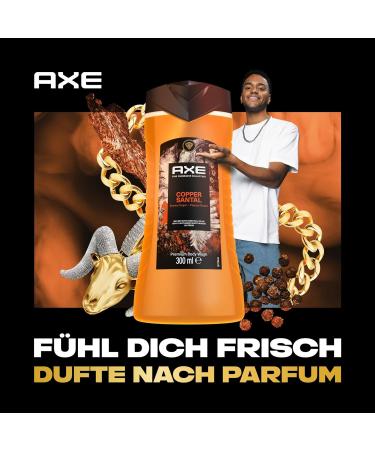AXE Fine Fragrance Collection Copper Santal Body Wash - 300 ml | Long-lasting Freshness & Spectacular Scent | Premium Shower Gel for Men - Buy Online on SooperMarket.com