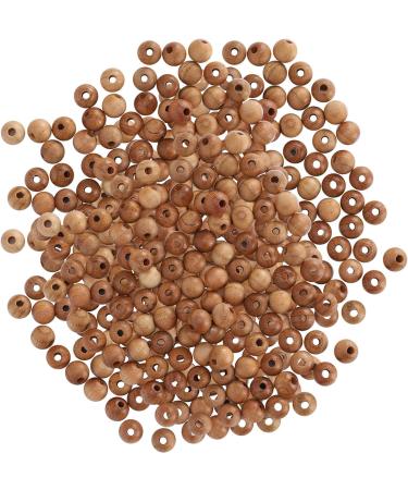 200pcs 0.6cm Round Wooden Beads - Peach Loose Spacer Beads for DIY Necklaces Bracelets & Pendants | International Shipping Available - Buy Online on SooperMarket.com