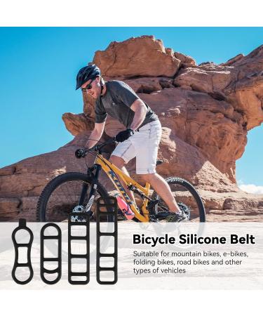 20 Pieces Bicycle Light Silicone Tape - Elastic Rubber Bands with Hooks for Flashlights & Speakers | Durable Bicycle Accessories - Buy Online on SooperMarket.com