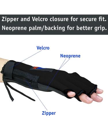Water Gear Neoprene Fingerless Force Gloves - Black LARGE (50% More Resistance) - Buy Online on SooperMarket.com