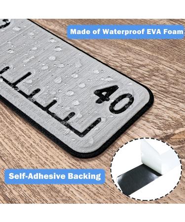 40in EVA Foam Fish Measuring Ruler with Self-Adhesive Backing - Fishing Kayak Accessory - Light Grey - Buy Online on SooperMarket.com