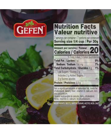 Gefen Sliced Pickled Beetroots 480ml (Pack of 2) | Sweet & Tangy Great Salad Topper Non GMO Certified Kosher (Including Passover) - Buy Online on SooperMarket.com