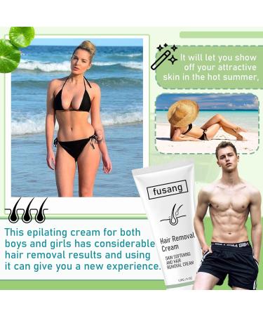 Hair Removal Cream for Women & Men - 120ml Smooth Skin Solution for Arms Legs Bikini Underarms | Moisturizing & Mild Formula - Buy Online on SooperMarket.com