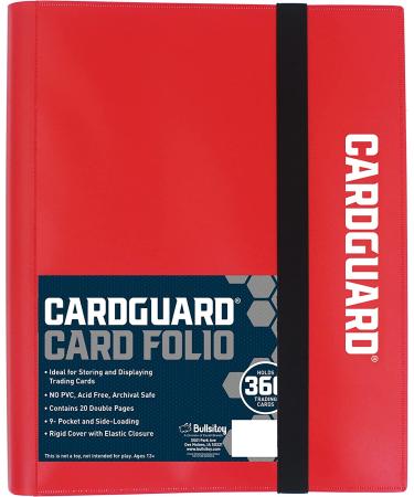CardGuard Trading Card Pro-Folio  9-Pocket Side-Loading Pages   Red - Buy Online on SooperMarket.com