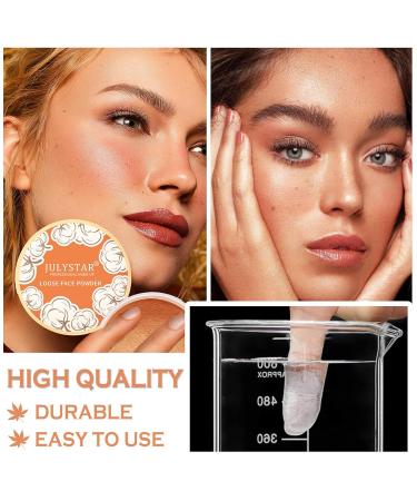 Buy Pink Loose Face Powder Matte Setting & Oil Control for Oily Skin | Waterproof & Long Lasting Makeup (02#Pink Complexion - Buy Online on SooperMarket.com