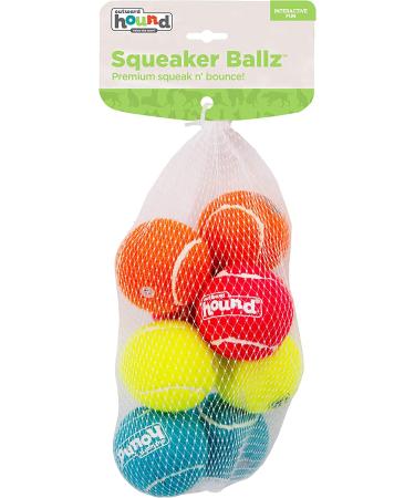Outward Hound 8-Pack Squeaker Ballz Tennis Toys for Dogs | Small Squeaker Balls for Fetching | Interactive Dog Toys - Buy Online on SooperMarket.com