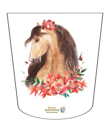 Amputee Sock ATKA "Horse Headshot V4" 3PLY Residual Wound Over Shrinker Sock