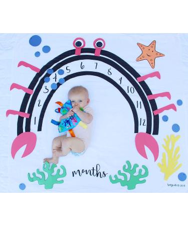 Baby Jack & Co Ocean Lovey Tag Toys for Babies - 8x8 Crinkle Toy Set | Soft & Safe | Learn Shapes & Colors | Ideal Baby Shower Gift | BPA Free - Buy Online on SooperMarket.com