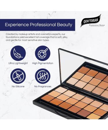 Graftobian Glamour Cr me Ultra HD Foundation Super Palette - Warm Color 1 Piece Set - Buy Online on SooperMarket.com