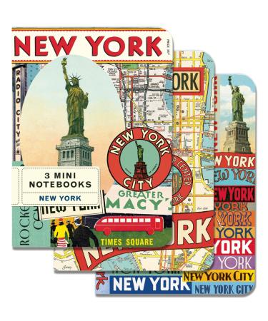Cavallini Mini Notebooks New York 4 x 5 3 Mini Notebooks