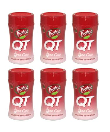 Typhoo QT Instant Tea Drink 125g With Whitener 6 Pack Bundle. Ideal hot or cold.