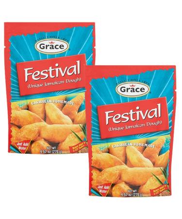 Grace Festival Mix (Jamaican Style Dough Mix) 270g - (Pack of 2)