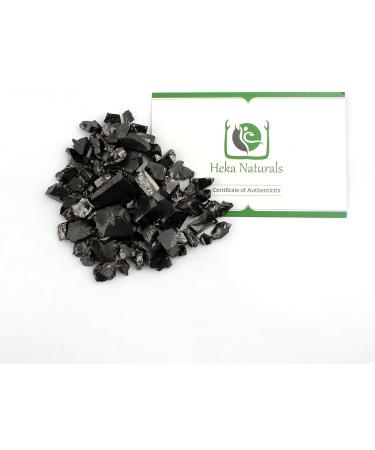 Heka Naturals Elite Shungite Water Chips 100g - Water Filter Crystals for Drinking Water - Natural Shungite Water Purification - Buy Online on SooperMarket.com