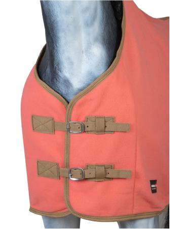 RL24 Sweat Rug BASICLINE | Breathable Apricot Fleece Transport Blanket for Horses - 145cm - Buy Online on SooperMarket.com