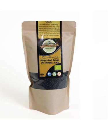 1 kg of black organic lenses for salad stew and Indian curry - black Beluga lentils in a double pack of 500 g from Greece - short cooking time |Aristos