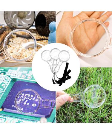 15 Pieces Handheld Magnifying Glasses 3X and 6X Plastic Magnifying Glasses with 15 Lanyard for Kids Outdoor Exploration or Scientific Observation Senior Reading Magnifiers - Buy Online on SooperMarket.com