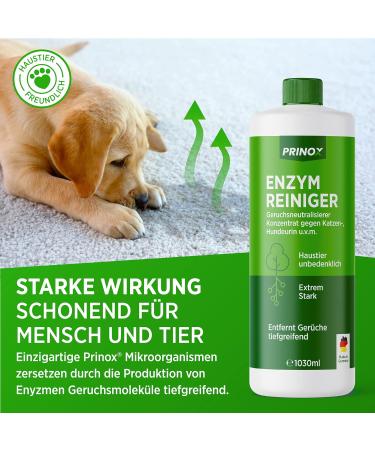 Prinox 1030ml Enzyme Cleaner Concentrate - Strong Odor Remover for Pet Urine & Deep Cleaning - Makes 40L Neutralizer - 1 Pack - Buy Online on SooperMarket.com