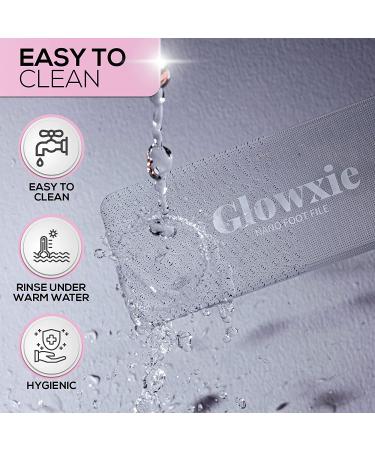 Hypoallergenic Glass Foot File - Dead Skin & Callus Remover | Gentle Exfoliation for Wet or Dry Skin - Buy Online on SooperMarket.com