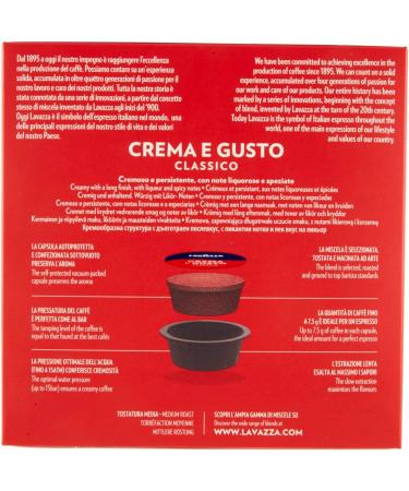 Lavazza A Modo Mio Crema e Gusto Espresso Coffee Pods - 36 Capsules - Buy Online on SooperMarket.com