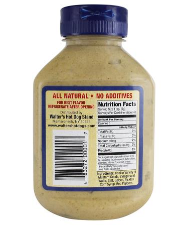 Walters Mustard 9 oz - All Natural Secret Blend of Mustard Seeds and Spices - Buy Online on SooperMarket.com