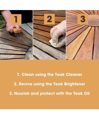 Furniture Clinic Garden Furniture Restoration Kit | Clean & Protect Outdoor Wood Patio Furniture - Teak & More - Buy Online on SooperMarket.com