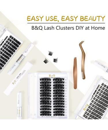72 Cluster Lashes D-16 mm B 50 | Natural Soft Fluffy DIY Lash Extensions | UK-FD-BQ Lash Clusters - Buy Online on SooperMarket.com