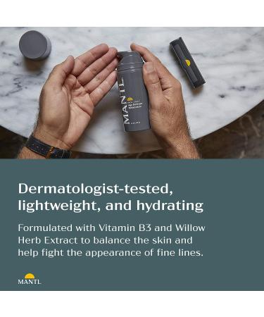 MANTL Lightweight Age Defense Moisturizer for Men - Dermatologist-tested Anti-Aging Face Moisturizer | Soothes and Hydrates | 90 Day Supply - Buy Online on SooperMarket.com