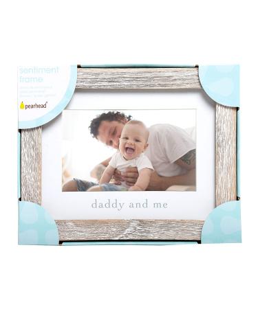 Pearhead Daddy and Me Rustic Keepsake Baby Frame - Gender-Neutral Dad and Baby Picture Frame for Baby Nursery D cor | Baby's First Christmas Gift and Holiday Gift Ideas - Buy Online on SooperMarket.com