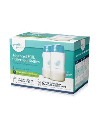 Evenflo Advanced Breast Milk Collection Bottles 5oz - 6 Pack - Buy Online on SooperMarket.com